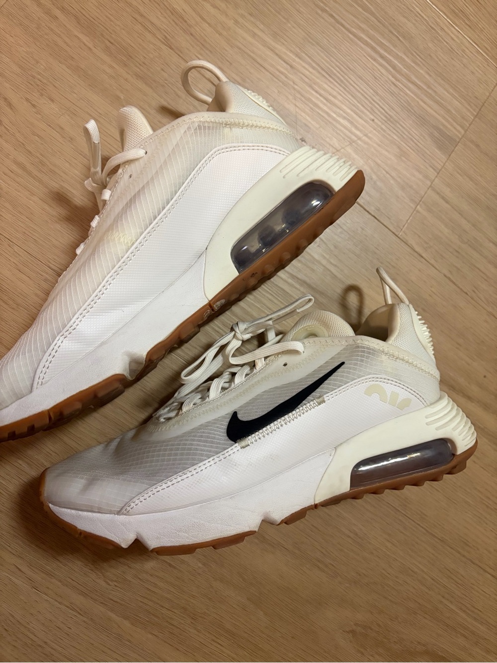 Nike Air Max 2090 Twist Sneakers in Fossil Gum Summit White (CW8610-100) - Picture 2 of 7